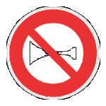 ممنوع إستعمال المنبه الصوتي