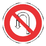 ممنوع تغيير اتجاه السيارة نحو الاتجاه المعاكس