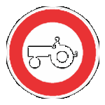 طريق ممنوعة على الجرارات الفلاحية